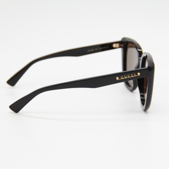 NEW GUCCI GG1169S 001 WOMEN BLACK BROWN SUNGLASSES - Picture 10 of 15